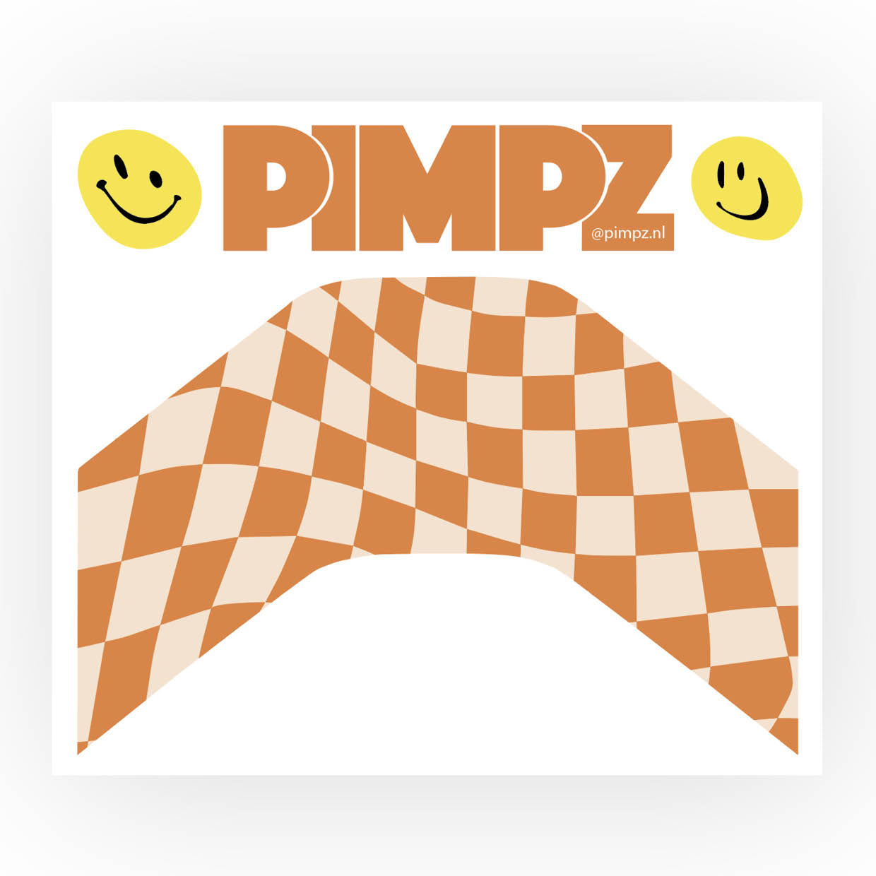 Autocollant VanMoof - Warp Check Orange