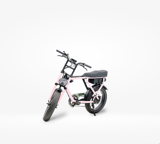 Knaap bike met licht roze wrap 