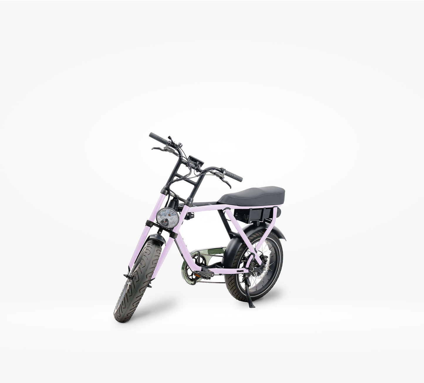 Knaap bike met lila wrap