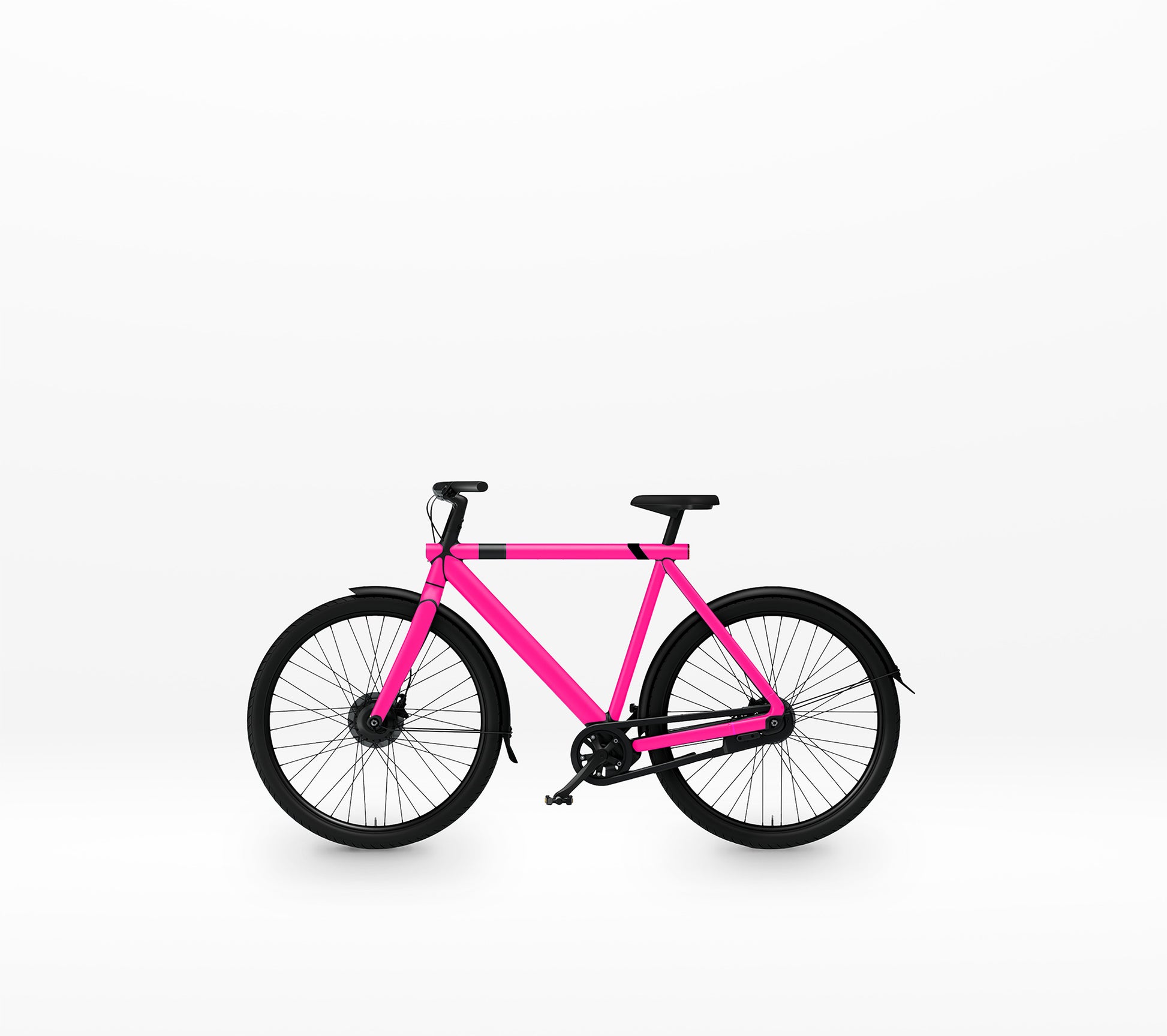 VanMoof S2/S3 met fel roze wrap