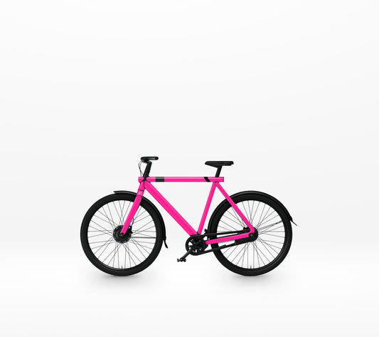 VanMoof S2/S3 met fel roze wrap